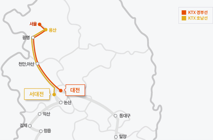 기차 노선 지도